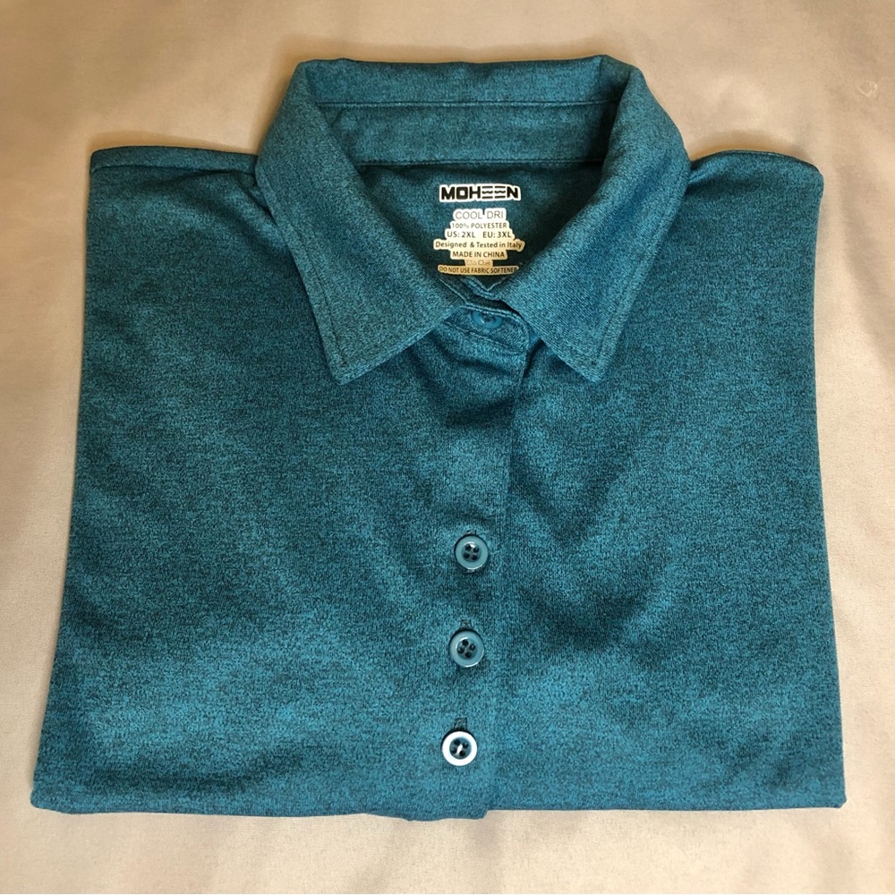 Moheen Cool Dry Women’s 3/4 Sleeve Golf Shirt Size 2XL